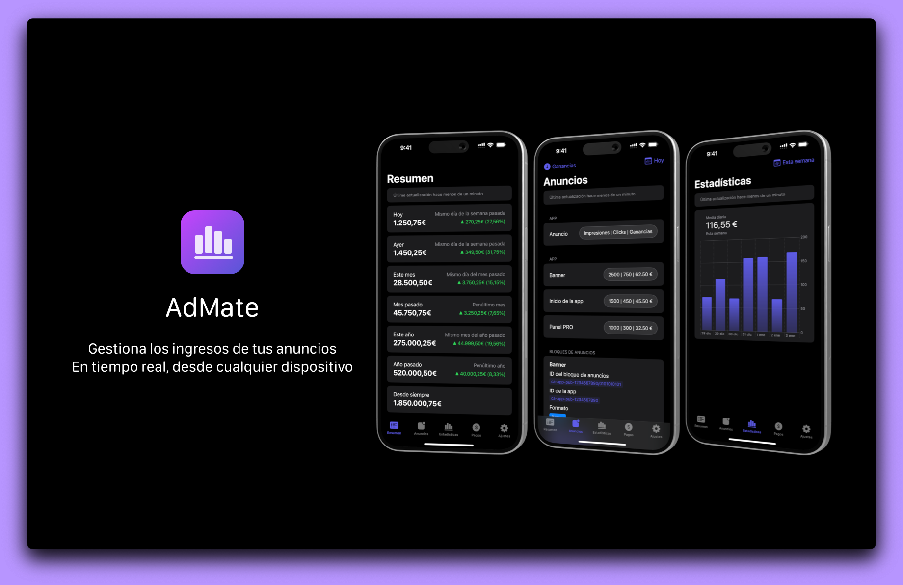 AdMate: Lanzamiento oficial de mi app de gestión publicitaria