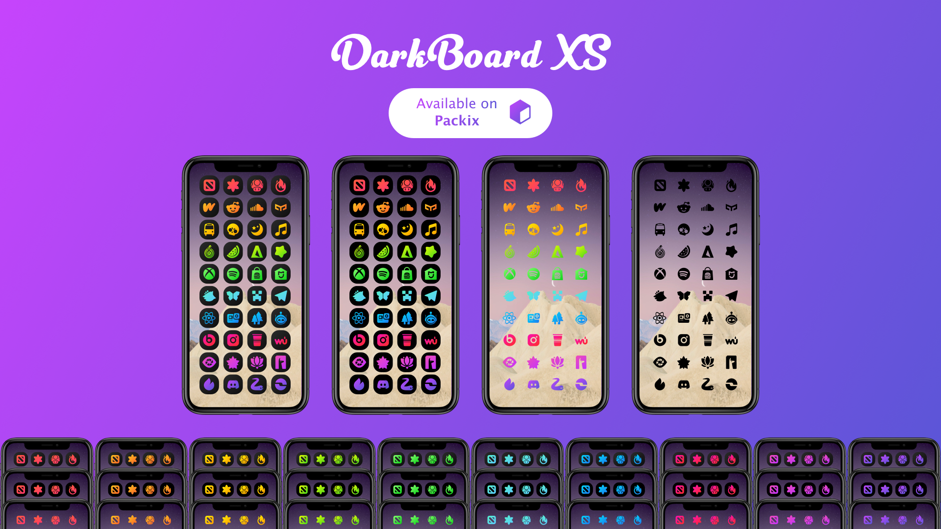 DarkBoard XS for iOS | Premium Dark Theme Pack