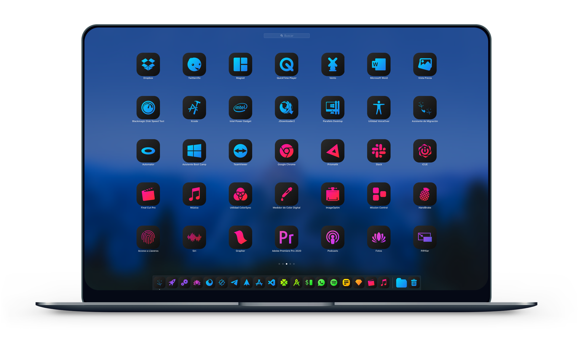 DarkBoard XS macOS - Desktop Layout DarkBoard XS macOS 02