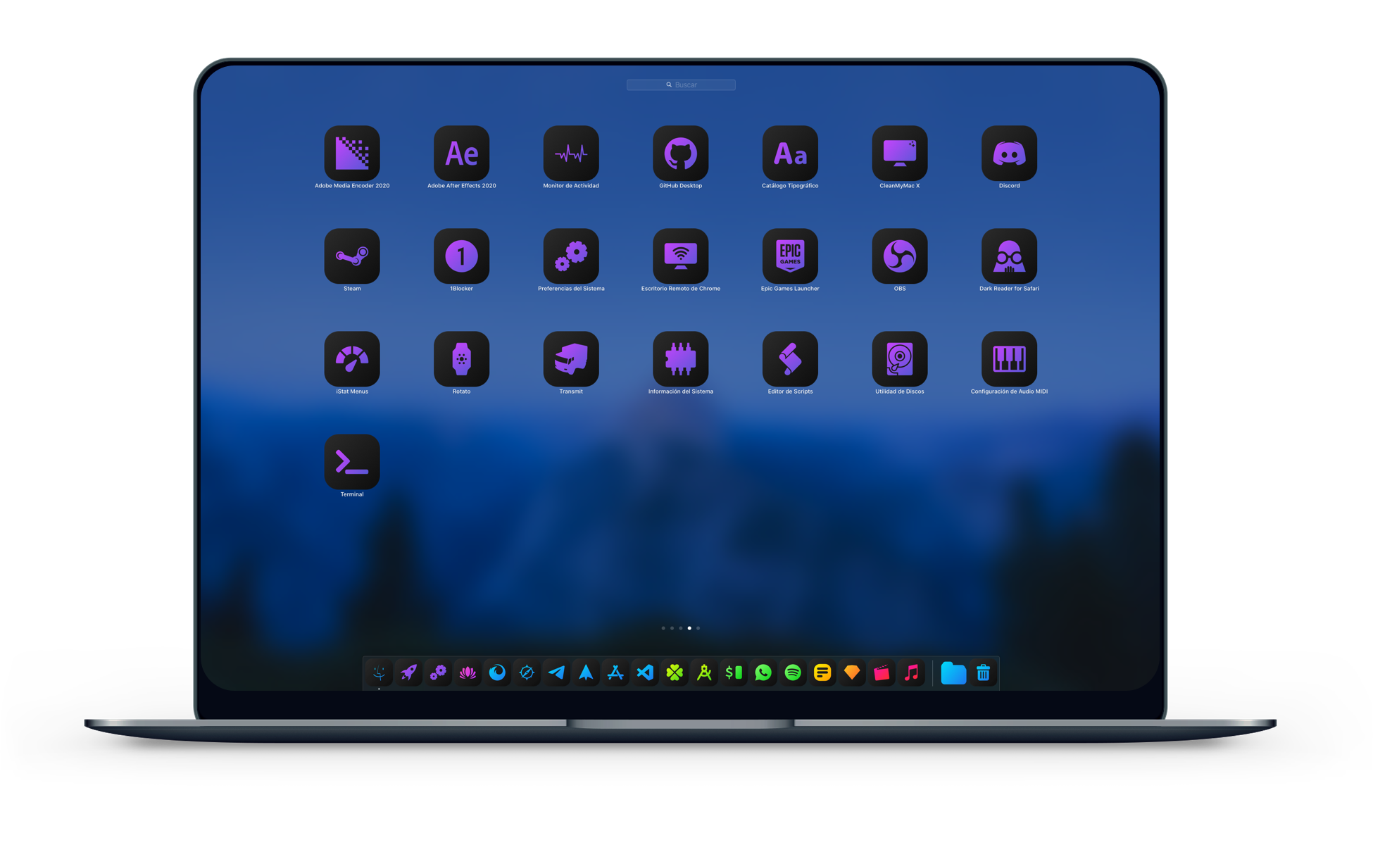 DarkBoard XS macOS - Dock Customization DarkBoard XS macOS 03