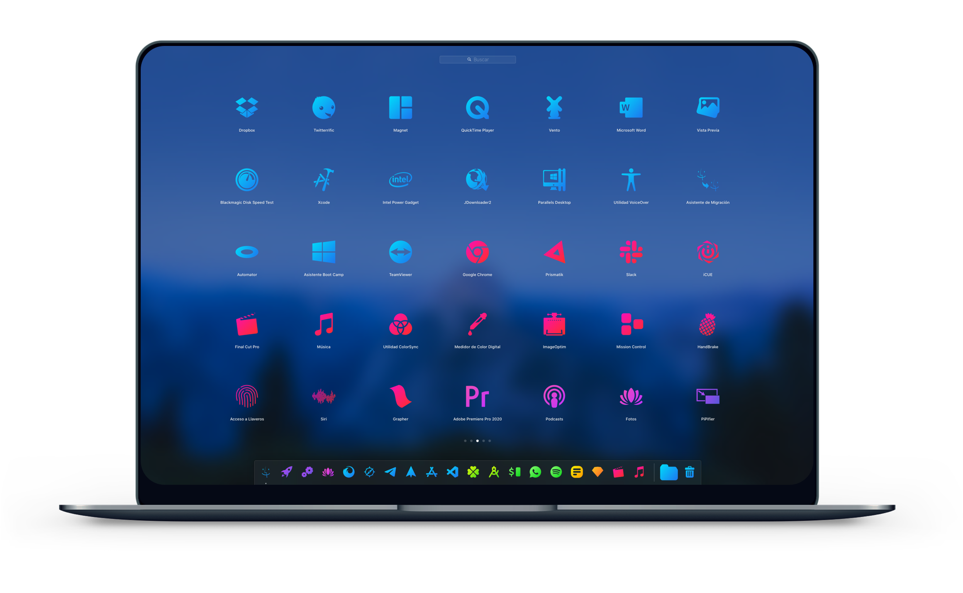 DarkBoard XS macOS - Glyphs Desktop Setup DarkBoard XS macOS 10