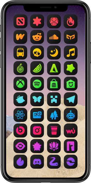 DarkBoard XS Original Theme - App Icons Preview DarkBoard XS 19