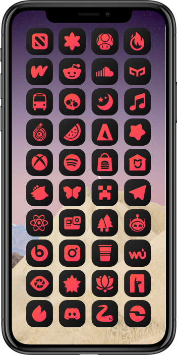 DarkBoard XS Gradient Theme - Red Color Variant DarkBoard XS 20