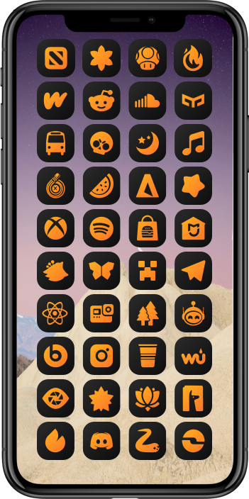 DarkBoard XS Gradient Theme - Orange Color Variant DarkBoard XS 21