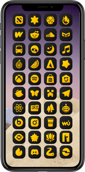 DarkBoard XS Gradient Theme - Yellow Color Variant DarkBoard XS 22