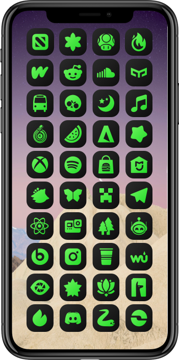 DarkBoard XS Gradient Theme - Green Color Variant DarkBoard XS 24