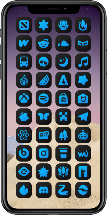 DarkBoard XS Gradient Theme - Blue Color Variant DarkBoard XS 26