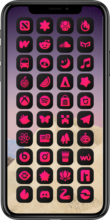DarkBoard XS Gradient Theme - Pink-Red Color Variant DarkBoard XS 27