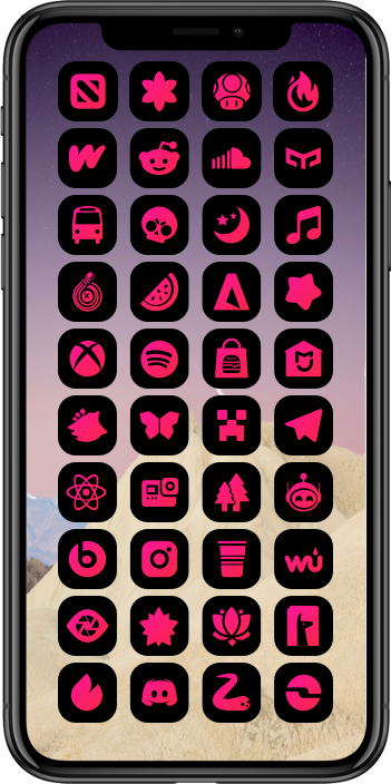 DarkBoard XS TrueDark Theme - Pink Color Variant DarkBoard XS 39