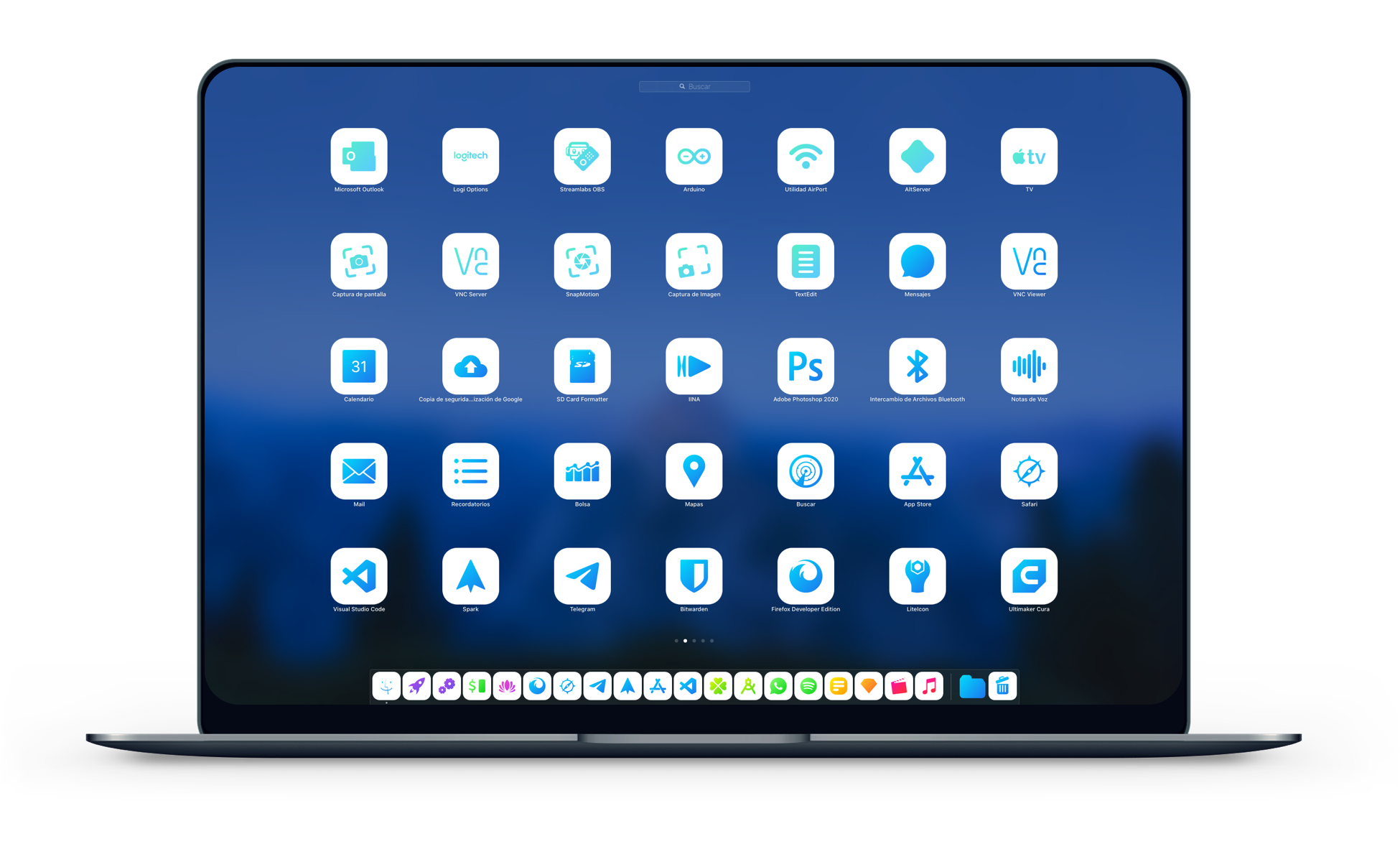 LightBoard XS macOS - White App Icons LightBoard XS macOS 05