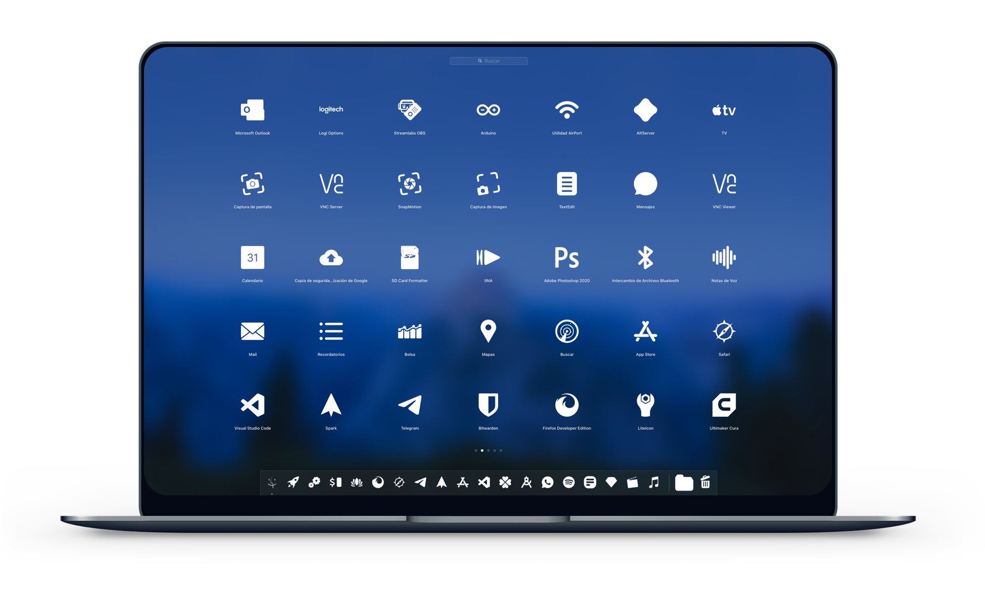 LightBoard XS macOS - White Glyphs App Icons LightBoard XS macOS 09