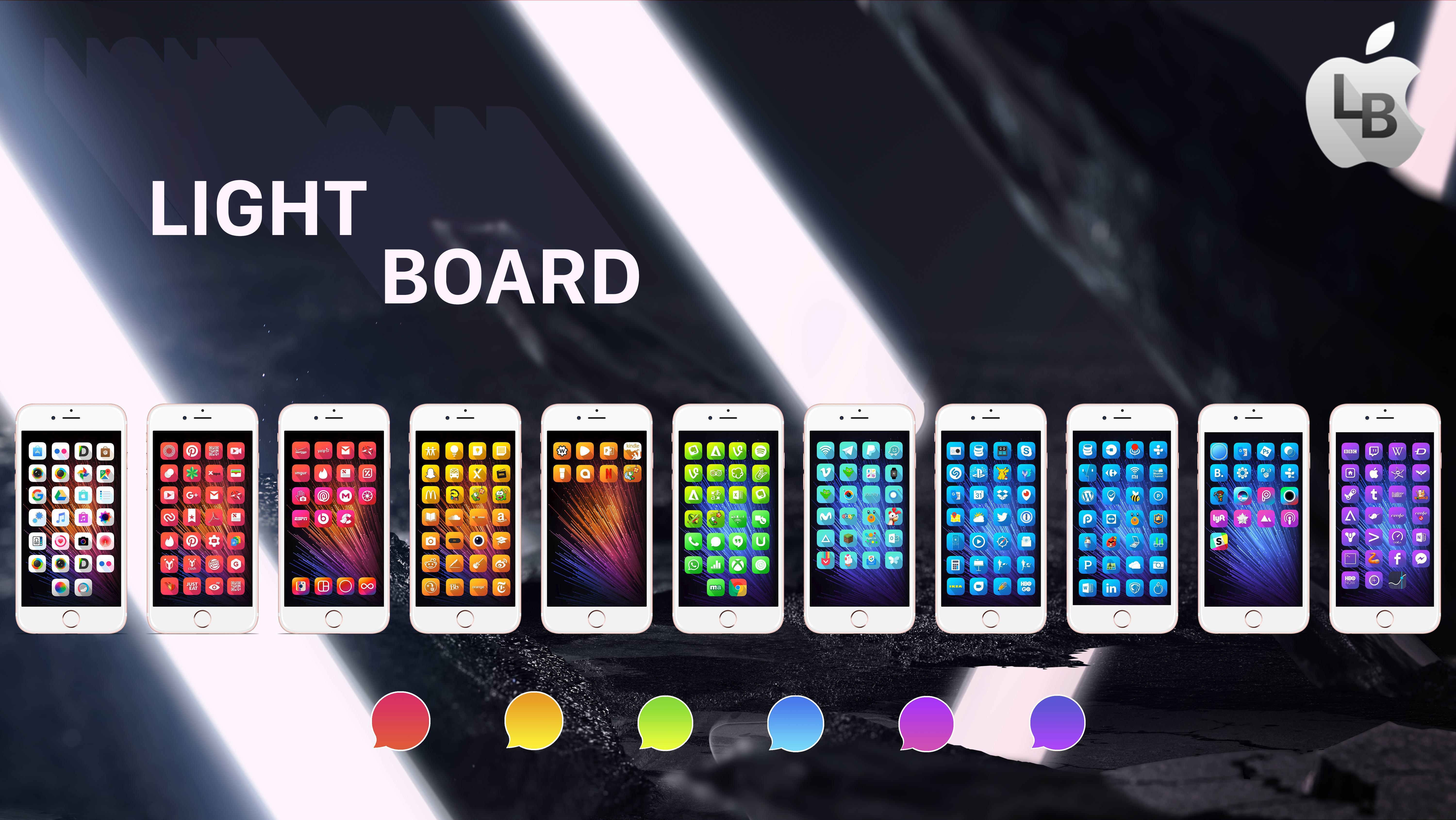 LightBoard Theme - Material Design Preview LightBoard 01