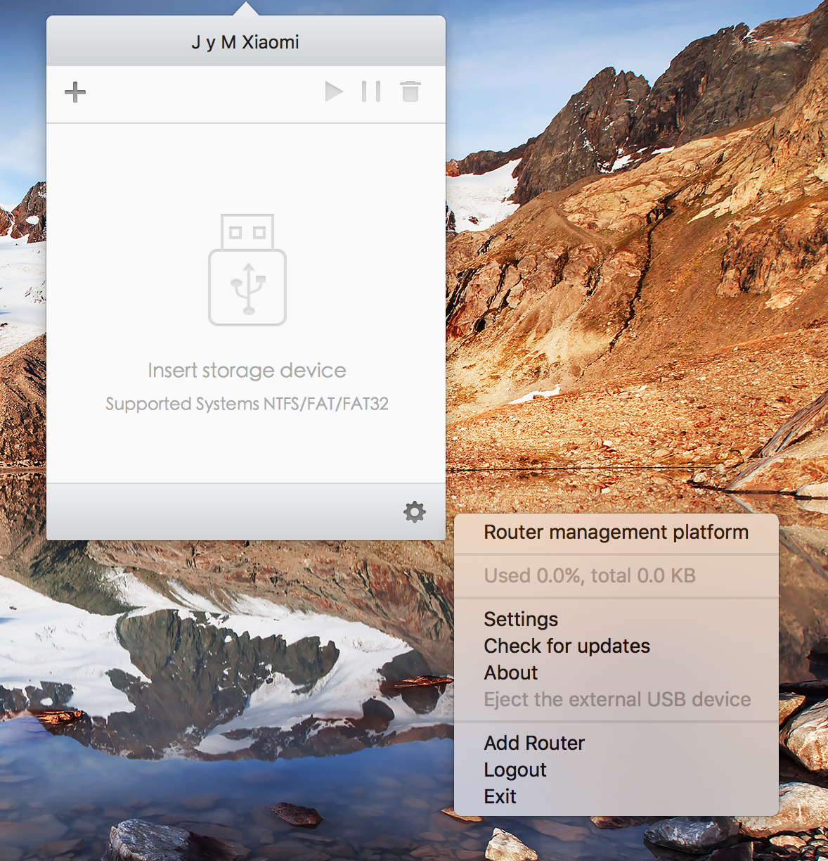 Xiaomi Mi Wi-Fi Router App - Main Dashboard Xiaomi Mi Wi-Fi 01