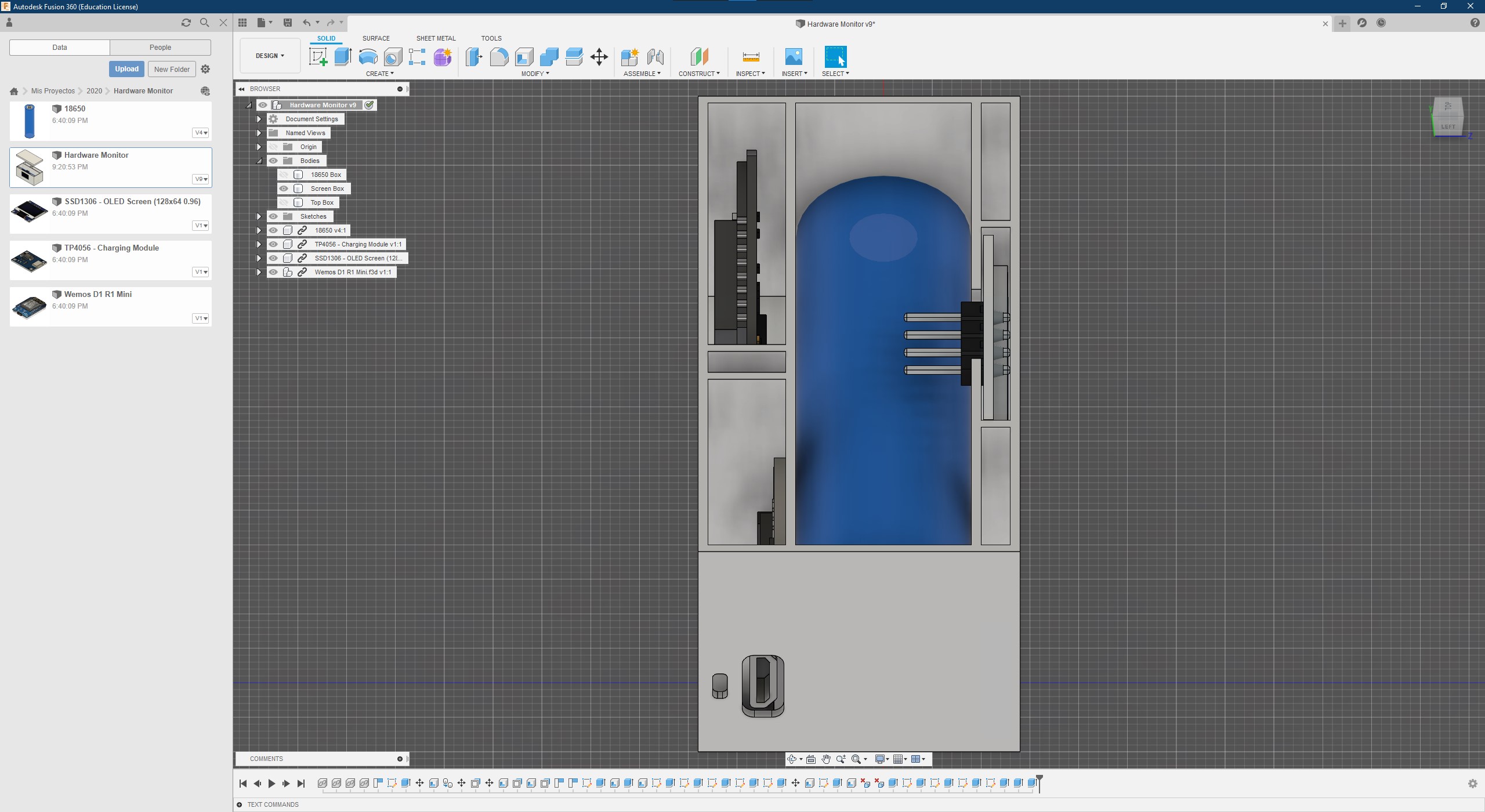 Wi-Fi Hardware Monitor - Final 3D Printed Case Wi-Fi Hardware Monitor 06